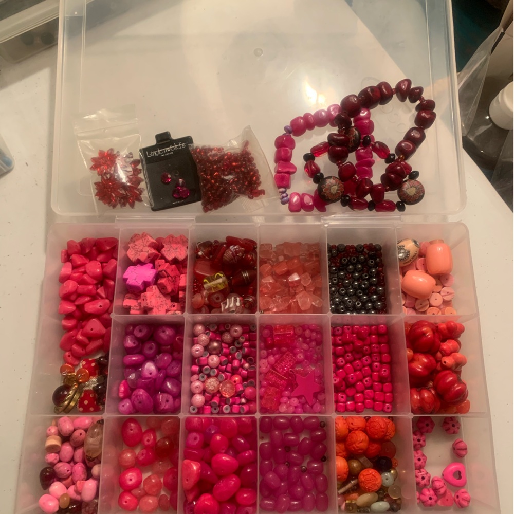 Craft Beads in Organizer